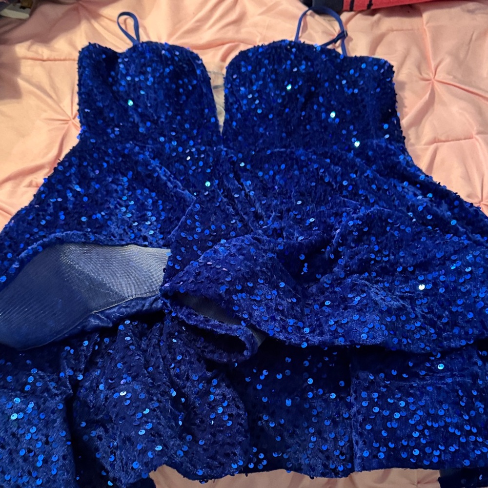 Stunning Blue Sequin Dress